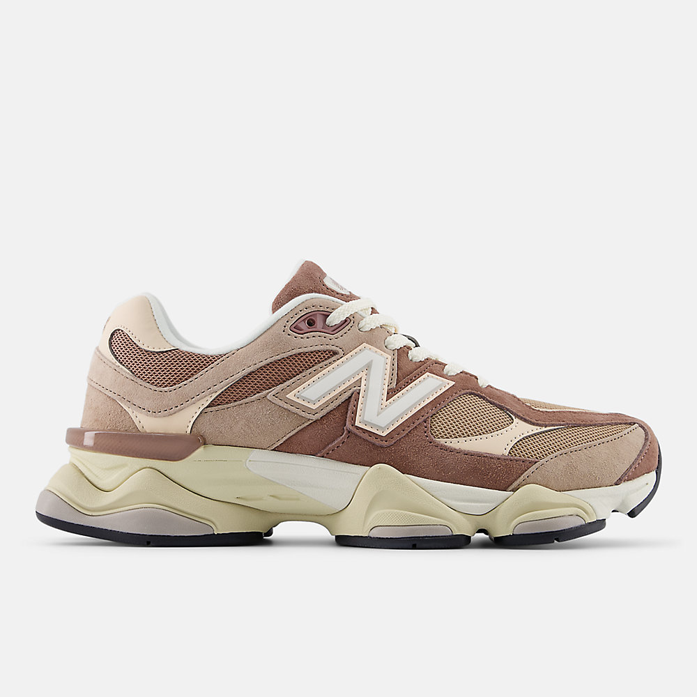 New Balance 9060 Shoes Sparrow with Flat Taupe and Vintage Rose